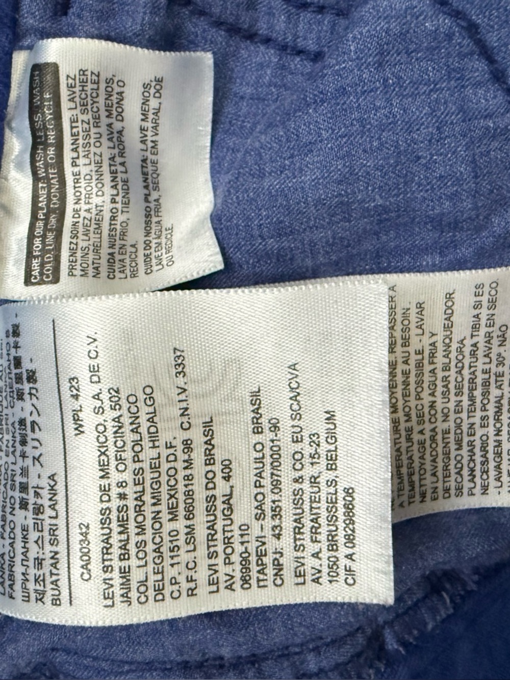Levi’s High Rise Skinny Cobalt Jeans size 29 x 31 - Picture 5 of 6